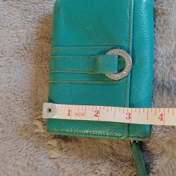 Danier Teal Genuine Leather Wallet - Picture 9 of 14